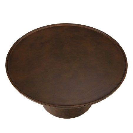 Round brown concrete coffee table, 80cm diameter | Macabane