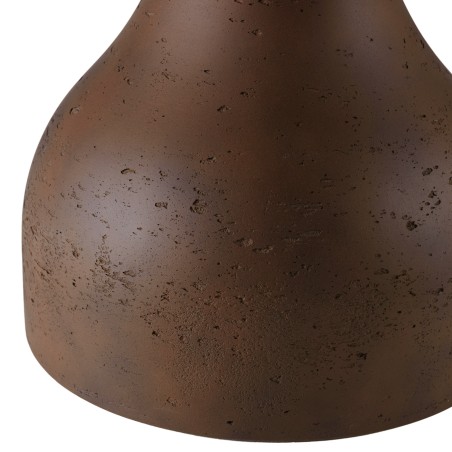 Round brown concrete coffee table, 52cm diameter | Macabane Furniture