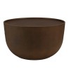 Round brown concrete coffee table, 58cm diameter | Macabane
