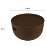 Round brown concrete coffee table, 58cm diameter | Macabane
