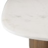 Coffee table, 80x75 cm, with white marble top | Macbane Furniture