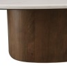 Coffee table, 80x75 cm, with white marble top | Macbane Furniture