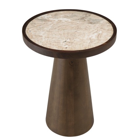 Table d'appoint avec plateau en marbre | Meubles Macabane