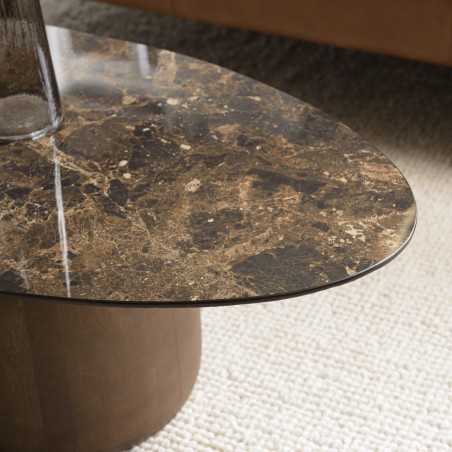 Brown ceramic-topped coffee table | Macabane Furniture