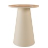 Tavolino d'appoggio 40x40 cm con piano marrone