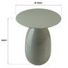 Round side table, 40x40 cm, sea green | Macabane Furniture