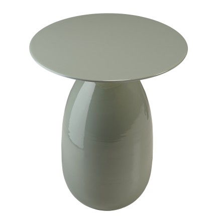 Round side table, 40x40 cm, sea green | Macabane Furniture