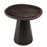 Side table with mango wood top and metal legs | Macabane Furniture