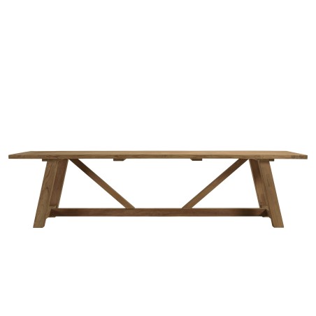 Recycled teak garden dining table | Macabane Furniture