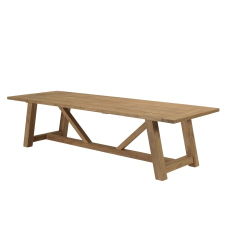 Recycled teak garden dining table | Macabane Furniture