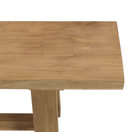 Banc de jardin en teck recyclé 3 mètres | Meubles Macabane