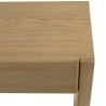 3-drawer console table with rounded design in a natural finish | Macabane Furniture