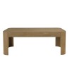Rectangular coffee table in natural finish | Macabane Furniture