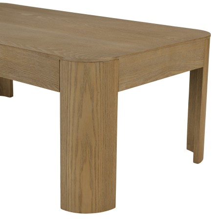Rectangular coffee table in natural finish | Macabane Furniture