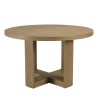 Ronde eettafel hout naturel | Macabane Meubelen