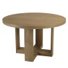 Ronde eettafel hout naturel | Macabane Meubelen