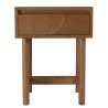 Wooden bedside table with rounded design | Macabane Furniture