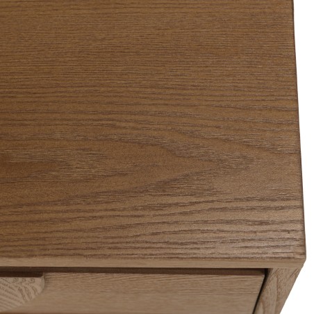 Wooden bedside table with rounded design | Macabane Furniture