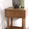 Chevet bois et décor motif arrondi | Meubles Macabane