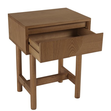 Wooden bedside table with rounded design | Macabane Furniture