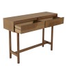 Consolle in legno color naturale 2 cassetti - Mobili Macabane