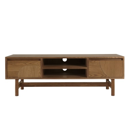 Mueble TV color natural motivo redondeado | Muebles Macabane