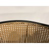 Seconde main - Lot de 2 chaises  - Assise tissu noir - Effet cannage