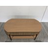 Table basse bois 2 tiroirs style rétro pin | Seconde Main
