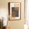 SECONDE MAIN - Décoration murale - Mosaïque beige/noire 42x62cm