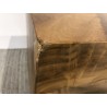 Cube bois naturel en teck WALLY - Déco unique - Seconde main