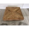 Table basse carrée bois Pin recyclé | SECONDE VIE