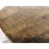 KIARA Oval Coffee Table, 135x70 cm, Herringbone Top - Secondhand