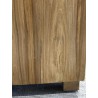 Brown TV cabinet with 3 teak wood drawers | Second-hand