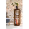 Brown 3-tier Shelf in Mindi Wood - Exotic Home Decor - Second Hand