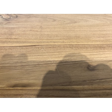Brown TV cabinet with 3 teak wood drawers | Second-hand