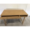 Bureau couleur naturelle 1 tiroir décor motif arrondi 1 niche - Seconde Main