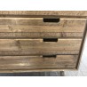 Commode bois marron 4 tiroirs | SECONDE MAIN