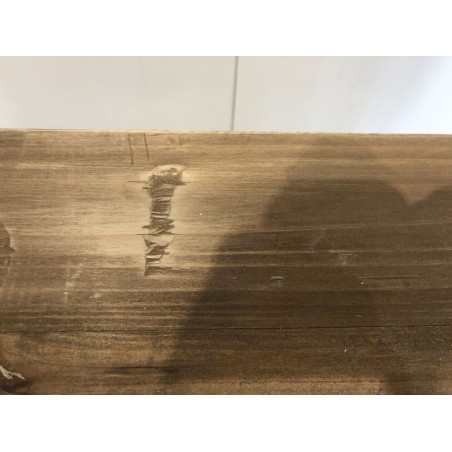 Brown wood chest of drawers with 4 drawers | SECOND-HAND
