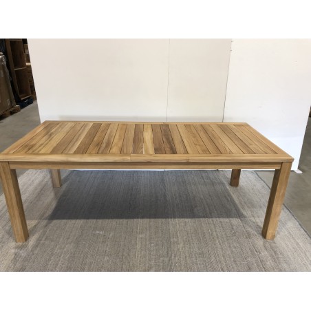 Table de jardin en bois Teck KIM VIESTE 220 x 100 cm - Seconde Main