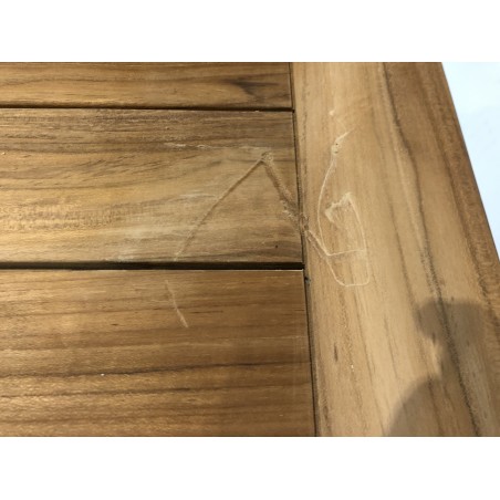 Garden Table for 6/8 People - VIESTE 220 x 100 cm Teak Wood - Second Hand