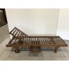 Oiled teak sun lounger - Second-hand