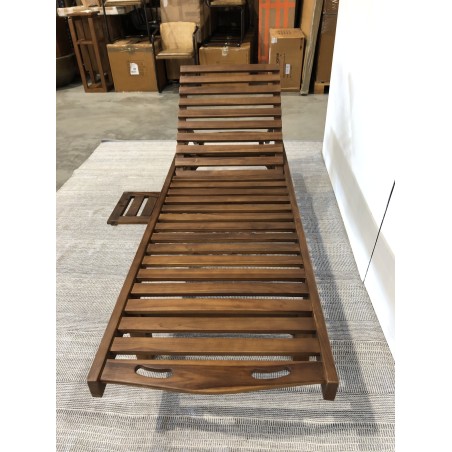 Bain de soleil en bois Teck huilé - Seconde Main