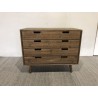 Commode bois marron 4 tiroirs | SECONDE MAIN