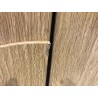 Meuble TV couleur naturelle 4 portes décor motif arrondi - Seconde Main