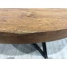 Table basse ronde SIXTINE 75x75cm teck recyclé - Seconde Main