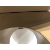 Round side table in taupe lacquered wood, diameter 40 cm | Macabane