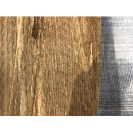 Table basse ovale en bois de pin recyclé - Seconde Main