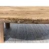 Table basse ovale en bois de pin recyclé - Seconde Main