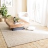Tapis rectangulaire 200x290cm en laine tissée beige - Seconde Main