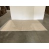 Rectangular rug, 200 x 290 cm, woven beige wool – Second-hand